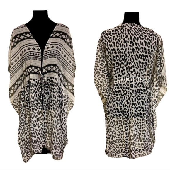 Other - Animal Print Swim Cover Up or Kimono